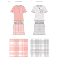 GIRL'S PAJAMA M/M EP7047 Tellini S.r.l. Wholesale Clothing